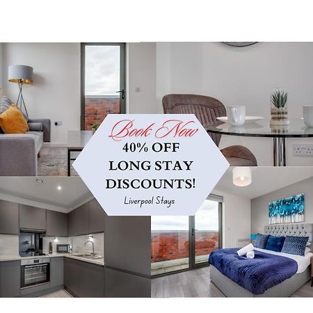 Huge Long Stay Savings! City View Balcony Penthouse Liverpool Exterior foto